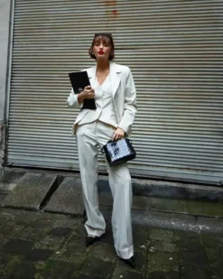 Flattered - Hedda mini handbag, black croco