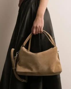 Flattered - Hera handbag, suede sand