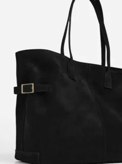 Flattered - Lesley tote bag, suede black