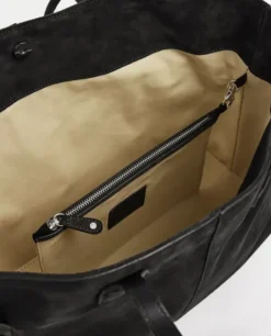 Flattered - Lesley tote bag, suede black