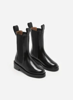 Flattered - Liana nahkanilkkurit, musta