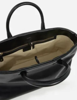 Flattered - Lola tote bag leather, black