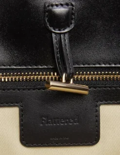 Flattered - Lola tote bag leather, black