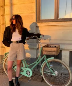 Flattered - Riley nilkkurit nahkaa, musta