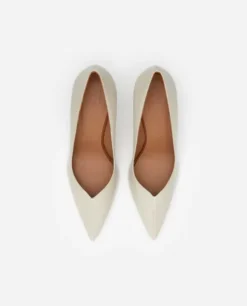 Flattered - Rose leather korkokengät, creme