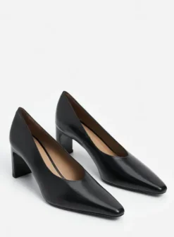 Flattered - Tove korkokengät nahkaa, musta