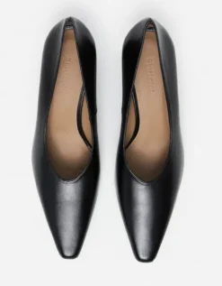 Flattered - Tove korkokengät nahkaa, musta