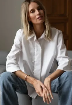 Gauhar Helsinki Gauhar - klassinen paitapusero, valkoinen