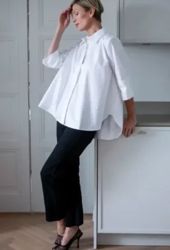 Gauhar Helsinki Gauhar - klassinen paitapusero, valkoinen