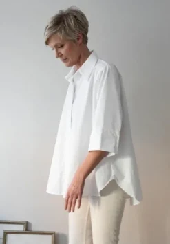 Gauhar Helsinki Gauhar - klassinen paitapusero, valkoinen