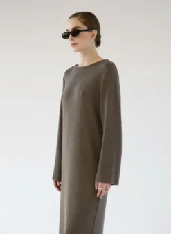 Gauhar Helsinki Gauhar - Merinovillainen neulemekko, coffee