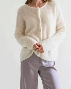 Gauhar Helsinki Gauhar - Mohair neuletakki, white