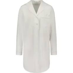 Gauhar Helsinki Gauhar - puuvillainen yöpaita, valkoinen