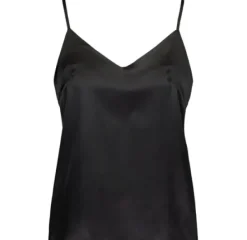 Gauhar Helsinki Gauhar - silkkitoppi v-neck, black