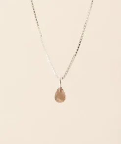 Gauhar Helsinki Gauhar - Smoky Quartz Drop riipus, hopea