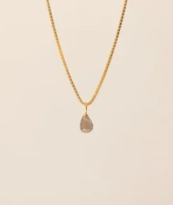 Gauhar Helsinki Gauhar - Smoky Quartz Drop riipus, kulta