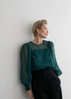 Gauhar Helsinki Gauhar - Tyllipusero, bottle green