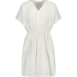 Gauhar Helsinki Gauhar -V-neck Dress, white