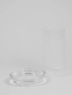 Olsson & Jensen Gilly lasinen kynttilänjalka pöytäkynttilälle