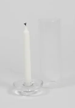 Olsson & Jensen Gilly lasinen kynttilänjalka kruunukynttilälle