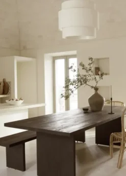 Tine K Home Hanglin pellavavarjostin XL 60x48, ecru