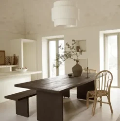 Tine K Home Hanglin pellavavarjostin XL 60x48, ecru