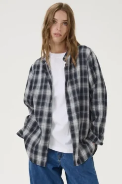 My Essential Wardrobe Harris ruutupaitis, tummansininen