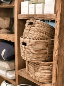 House Doctor - Chaka ovaalit rottinkikorit