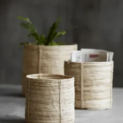 House Doctor - Chaka säilytyskori, korkea pyöreä