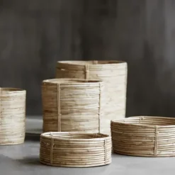 House Doctor - Chaka säilytyskori, korkea pyöreä