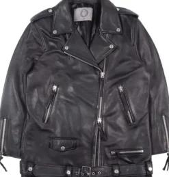 Human Scales - Emelie musta oversize nahkatakki