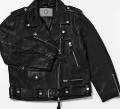 Human Scales - Leah nahkatakki, musta