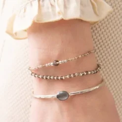 a Beautiful Story Iris rannekoru Smokey Quartz, silver