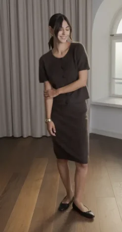 Original Story Kaia cashmere hame, dark chocolate