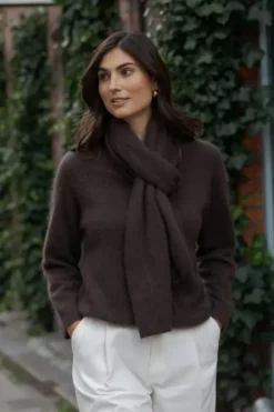 Original Story Karlee cashmere neule, dark chocolate