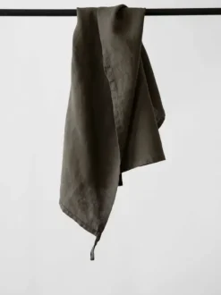 Tell Me More Keittiöpyyhe pellavaa, taupe