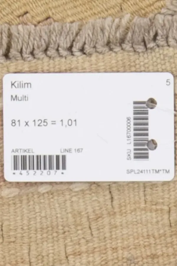 Bargi Kelim matto, multi #606 / 80x125cm