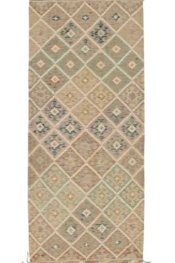 Bargi Kelim matto, multi custom #620 / 103x246cm