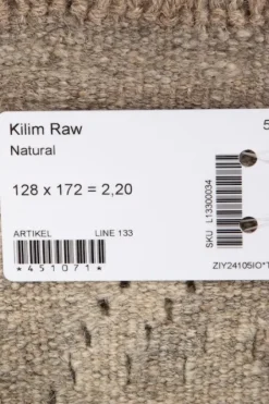 Bargi Kelim matto, natural #612 / 128x172cm