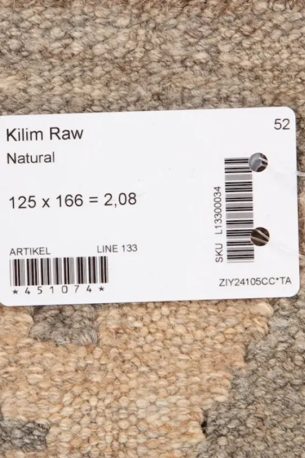 Bargi Kelim matto, natural #610 / 125x166cm