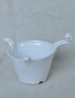 Tuias Keraaminen teesihti in mukiin, valkoinen