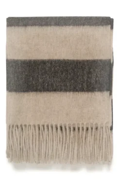 Part Two Kitha huivi villaa, black stripe