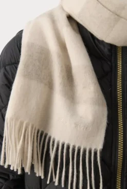 Part Two Kitha huivi villaa, travertine stripe