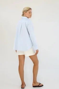 Gauhar Helsinki Klassinen paitapusero pitkillä hihoilla, vaaleansininen