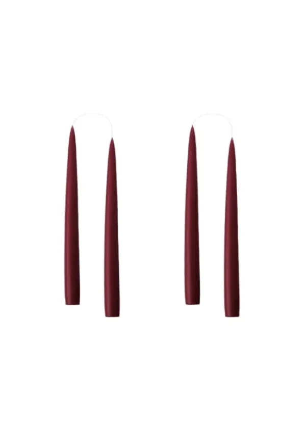 Kunstindustrien Kruunukynttilä lyhyt 20 cm, light bordeaux