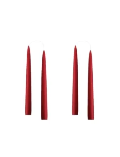 Kunstindustrien Kruunukynttilä lyhyt 20cm, tummanpunainen