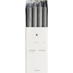 Tine K Home Kruunukynttilä 8-pack, grey