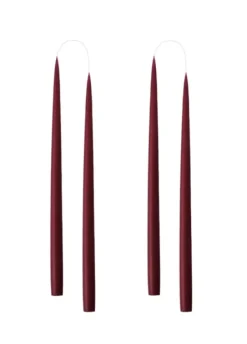 Kunstindustrien Kruunukynttilä pitkä 35cm, light bordeaux