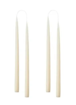 Kunstindustrien Kruunukynttilä pitkä 35cm, luonnonvalkoinen