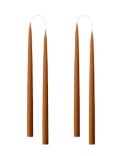 Kunstindustrien Kruunukynttilä pitkä 35cm, terracotta